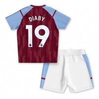 Dres Aston Villa Moussa Diaby #19 Domaci za djecu 2023-24 Kratak Rukav (+ kratke hlače)